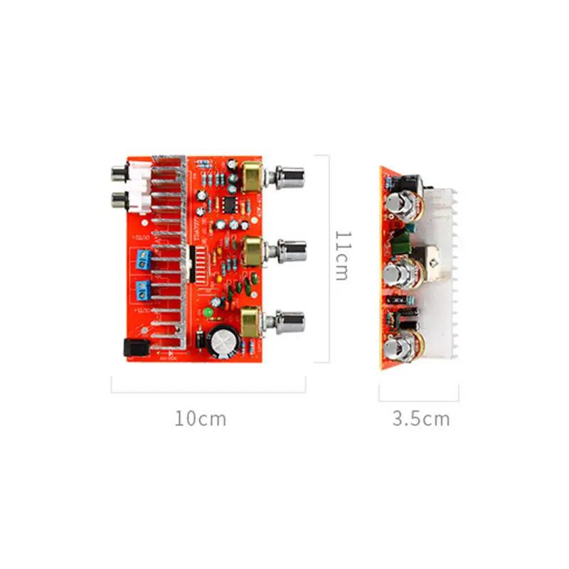 12 В Tda7377 аудио усилитель доска 40 Вт+ 40 Вт 2,0 канальный стерео усилитель для 3-6 дюймов книжная полка динамик Diy