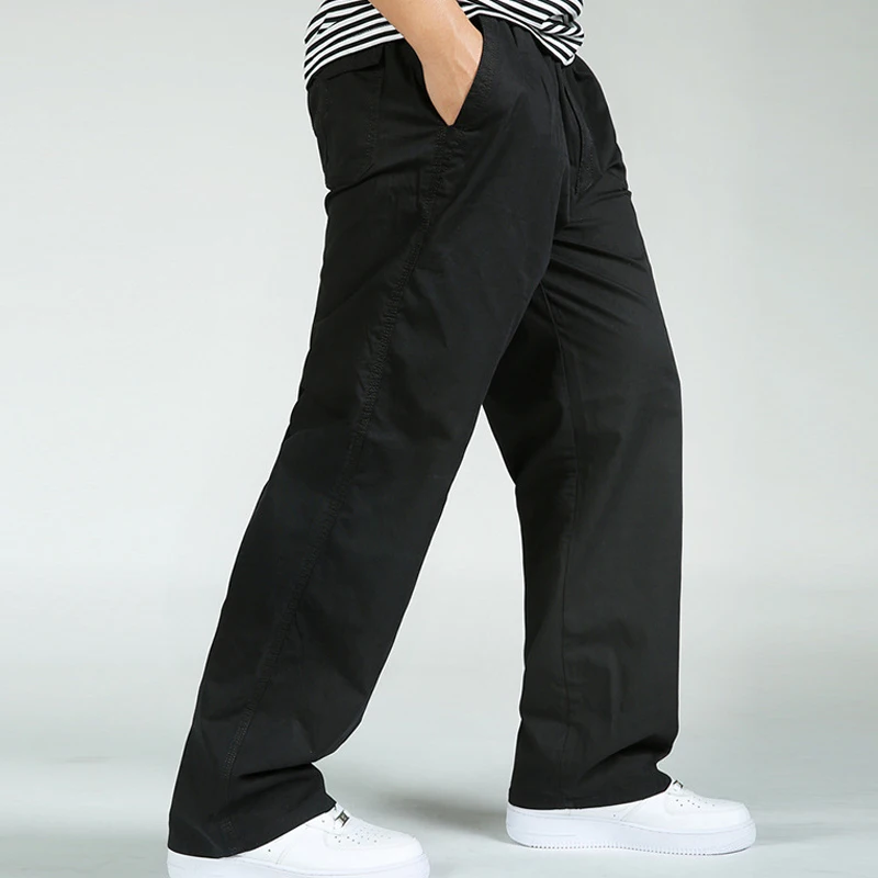 

2019 casual mens streetwear pocket big cargo pants men trousers fashions plus size fat baggy overalls military sweatpants 266