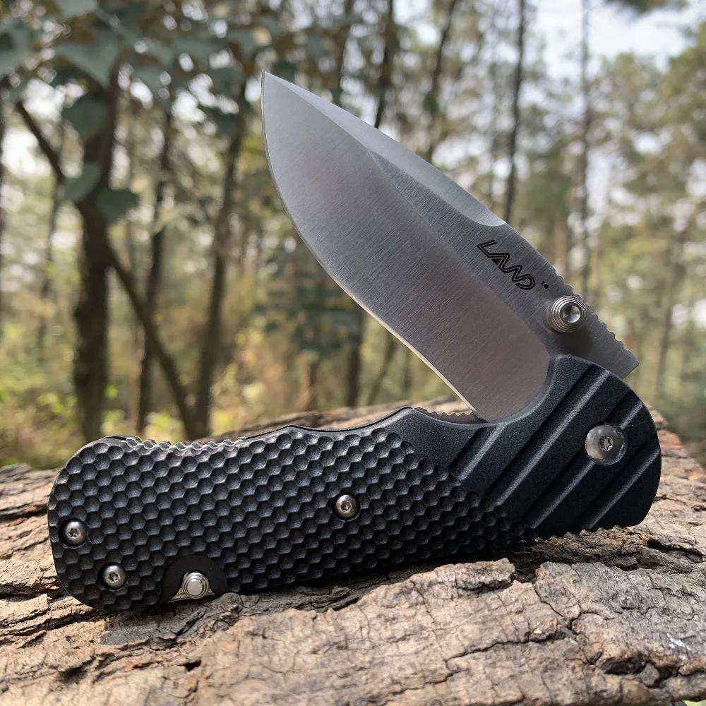 

LAND 9045 Pocket folding knife 8C14 steel survival tactics Rescue Survival multifunction camping outdoor knife EDC TOOL CS GO