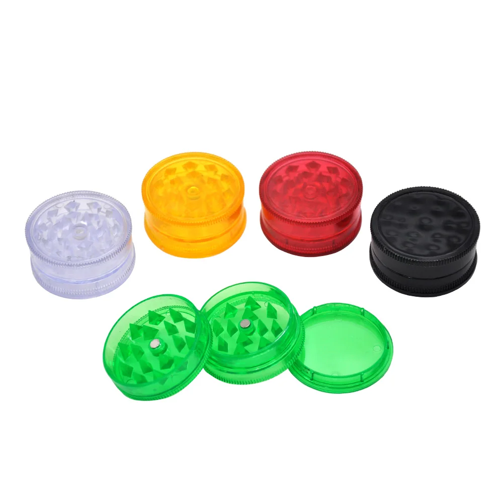 Buy 42MM 3 Layer Plastic Tobacco Grinder Herb Grinder