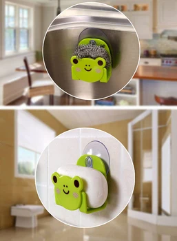 

Kitchen Sink Cartoon Animal Multi-Purpose Hooks Sponge Soap Holder Drain Rack Toilet Bathroom Storage Holders