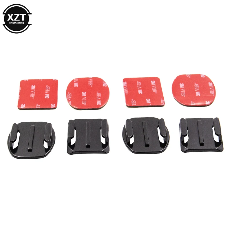 

For Gopro Hero 7 Accessories Flat Curved Mount Set For Go pro Hero 7 6 5 4 3+ 2 For Xiaomi Action Camera