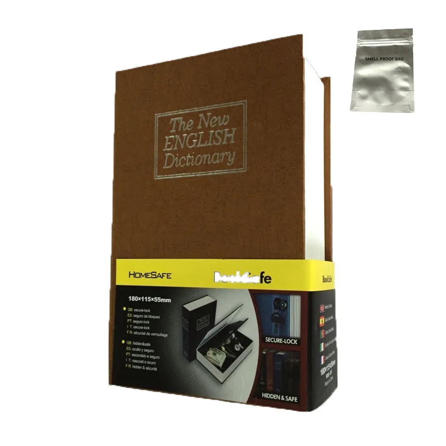 

Home Dictionary Diversion Small size Book Safe with Key Lock, Metal