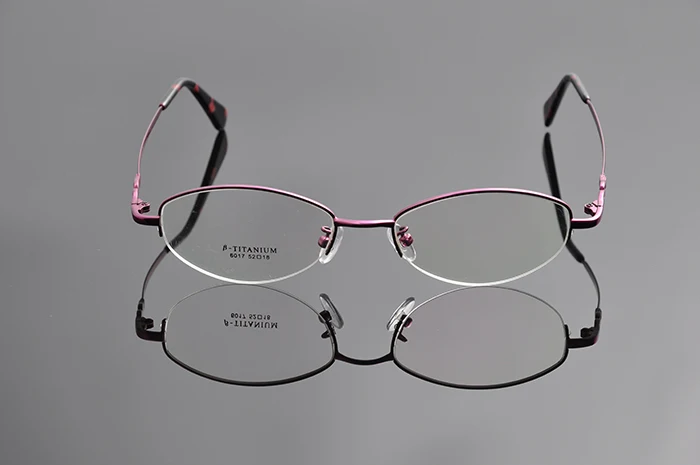 Новинка, женские очки с эффектом памяти, оправа для очков, супер гибкие оптические очки, разноцветные очки с полуоправой, AnteojosEV0929 - Цвет оправы: purple