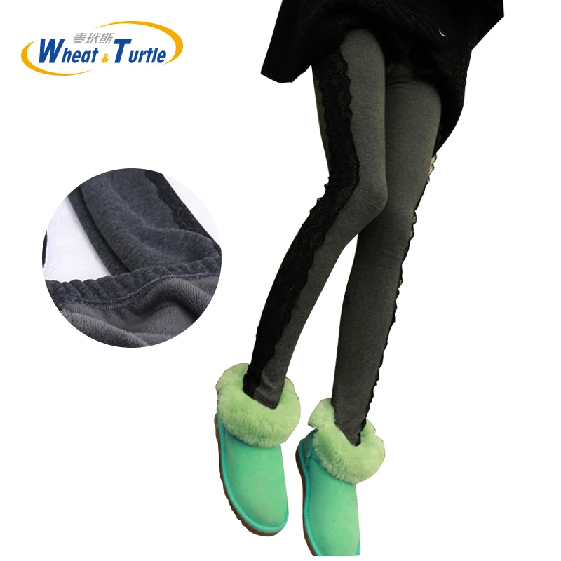 Fashion Lace Edge Patchwork Leggings For Pregnant women