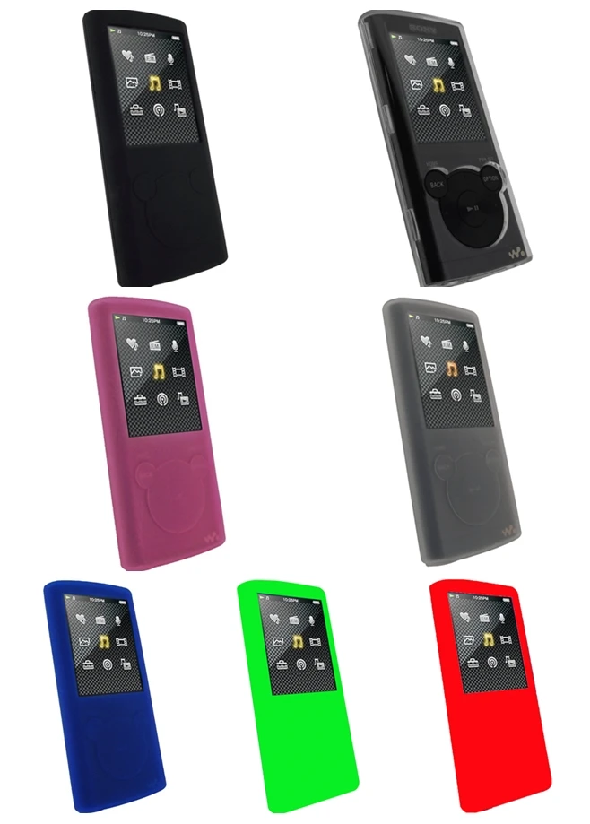 Для sony Walkman NWZ E353 E354 E453 E454 E455 E450 серии чехол Силиконовой Резины Гель для Кожи