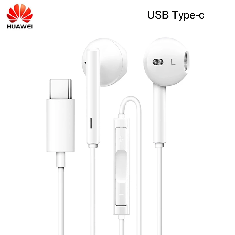 Huawei Earphone CM33 Classic In ear Earphones USB Type C for Mate10 Pro P20 Wired with Control Stereo In Ear Earbuds|Phone Earphones & Headphones| - AliExpress