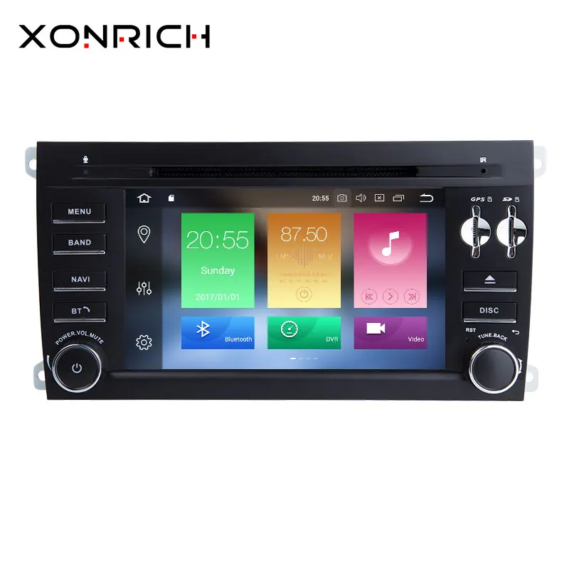 

2 Din Android 8.0 Car DVD Multimedia For Porsche Cayenne 2003 2004 2005 2006 2007 2008 2009 2010 GPS Navigation AutoRadio 125mm