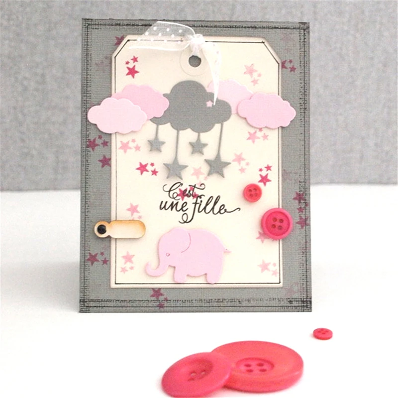 

GJCrafts Cloud Cutting Dies for Craft Dies Scrapbooking Card Making Metal Cutting Dies Album Embossing Paper Die Cut
