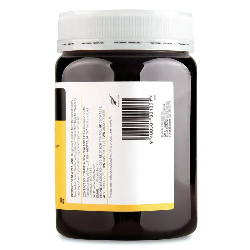 Новая Зеландия подлинный мед Comvita Multiflora 1 кг аутентичный супер премиум мед для пищеварения и дыхательной системы кашель
