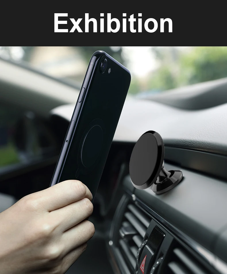 Магнитный автомобильный держатель для мобильного телефона с вращением на 360 градусов для приборной панели Подставка для сотового телефона крепление для samsung Galaxy/iPhone/gps