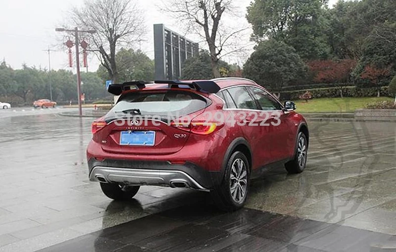 Для Infiniti QX30 Q30 Q30S ABS Пластик Материал Неокрашенный Грунтовка Цвет задний спойлер крыло багажника крышка протектора стайлинга автомобилей
