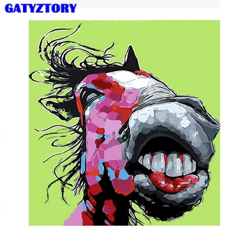 

Frameless Donkey Animals DIY Painting By Numbers Abstract Wall Art Picture Handpainted Oil Painting On Canvas For Home Decor Art