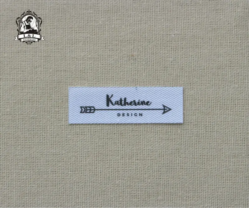 

78 Decorative Labels, Arrow Personalized Sewing Labels with Feathers,Custom Clothing Labels,Name Tags, brand labels