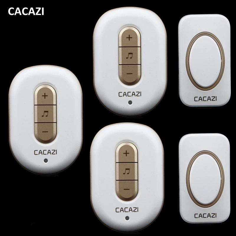 

2 transmitter+3 receiver High Quality home DoorBell Waterproof 280m work range Mini Wireless Door bell 48 Ring tunes for choose