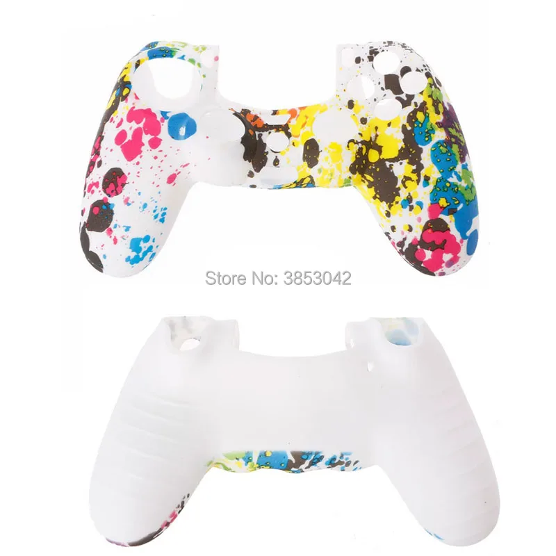 10pcslot Camouflage Silicone Anti-Slip High-quality Protective Skin Case for PS4 Controller Dualshock 4 (5)