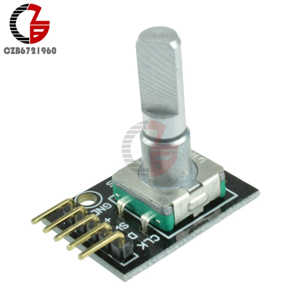 

360 Degrees Rotary Encoder Module Brick Sensor Switch Development Board KY-040 with Pins for Arduino