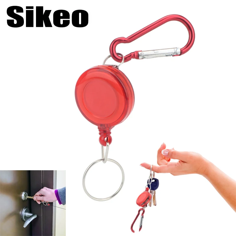 

Retractable Car Key Chain High Resilient Telescopic Rope Key Ring Anti Lose Anti-theft Stretch Keychain Auto Keys Ring