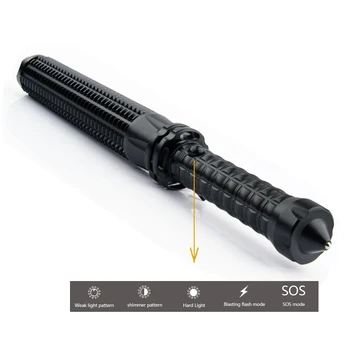 

Baseball Bat lanterna powerful telescoping cree xml t6 led flashlight tactical torch baton flash light self defense 18650 OR AAA