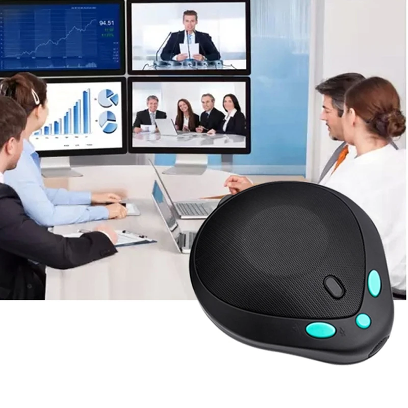 

Video Conference Omnidirectional Usb Mircophone Speaker Mic Speaker Speakerphone For Business Video Meeting