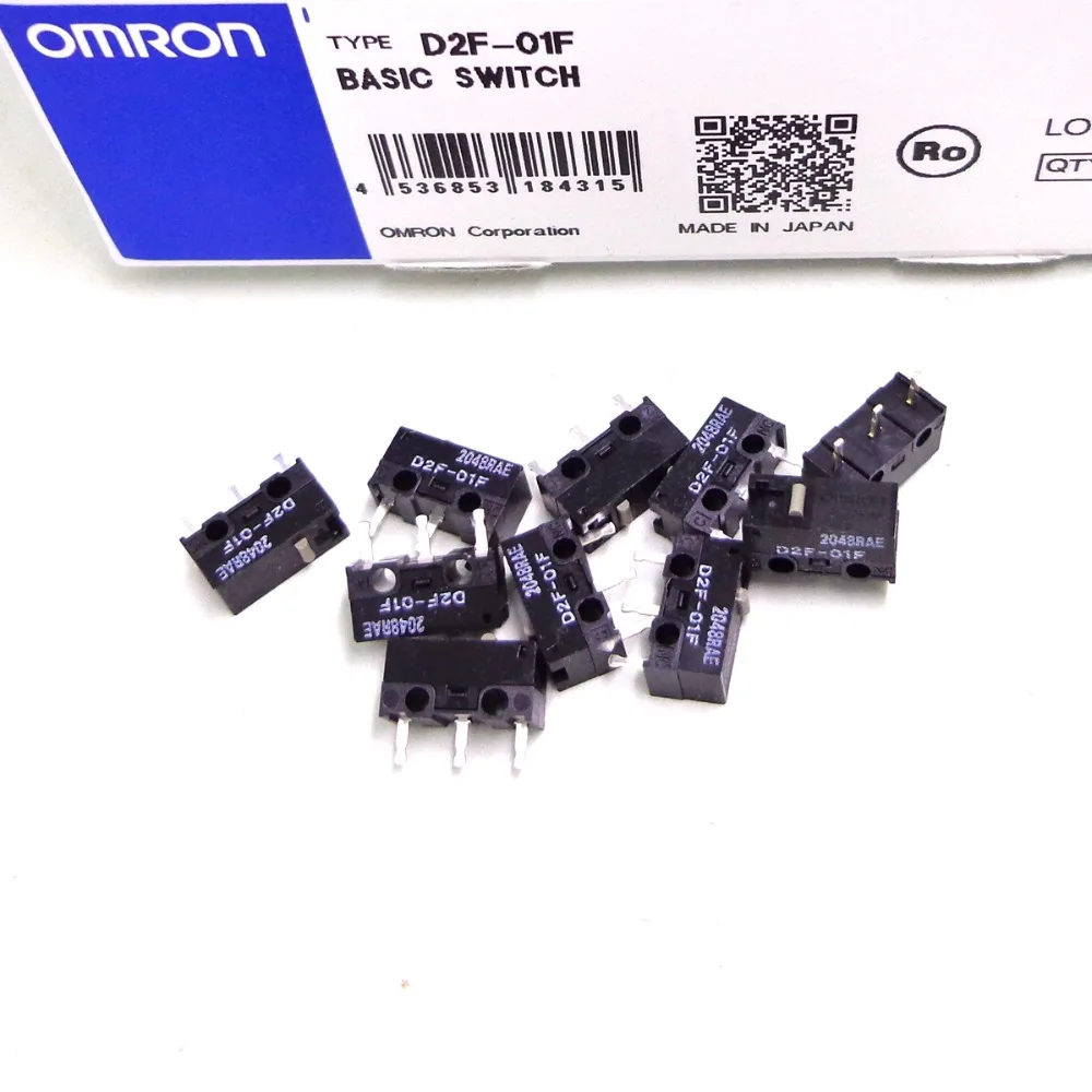 10 шт. мышь OMRON микро переключатель флейта м 20 (50 м) D2F флейта|Выключатели| |