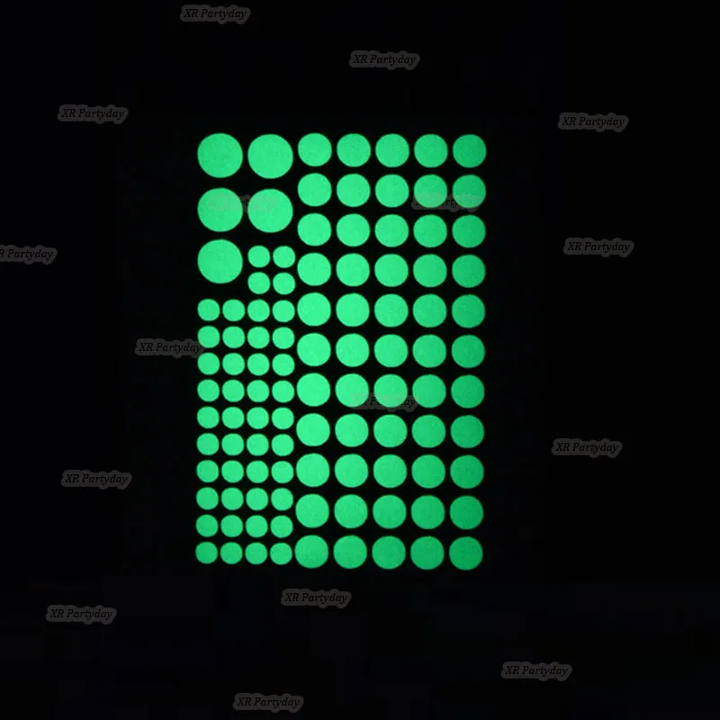

104pcs Luminous Round Dots Wall Sticker Home Decor Glow in the Dark Switch Sticker Kids Rooms Bedroom Ceiling DIY Decoration 
