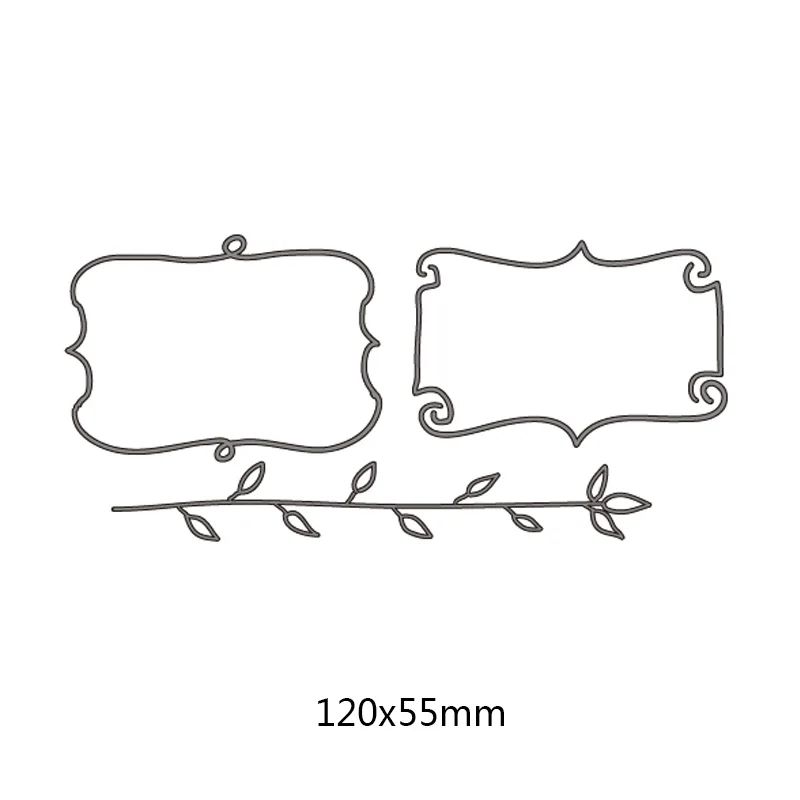 Нерегулярный рисунок листья рамки металлический отрезок стали штампы DIY альбом бумажная карта прорезной трафарет для окраски Самодельные открытки
