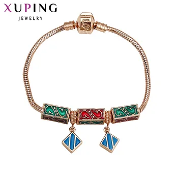 

Xuping Fashion Bracelet Hot sale Luxury Fashion Women's Bracelets High Quality Gold Color Plated Bracelet Jewelry 73501