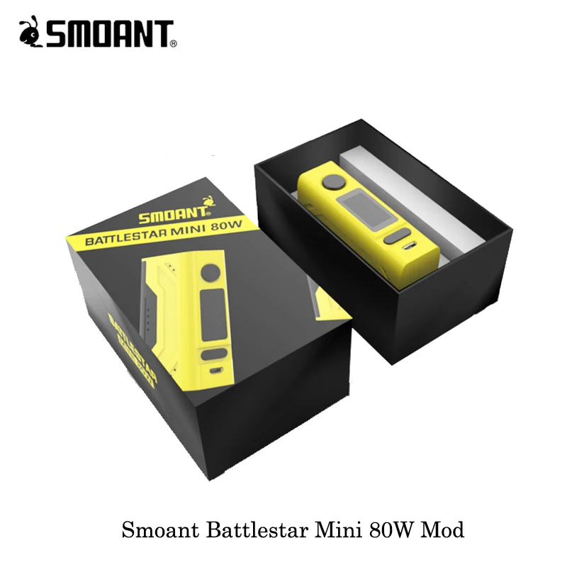 Электронная сигарета Smoant Battlestar Mini 80 Вт TC Box Mod работает от одного испарителя 18650 VS