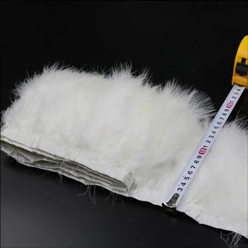 

2 yards/lot 12-16cm Colorful Tukey Feathers villus Trim/ Fringe For DIY Cloth Accessories Wedding Decoration 6