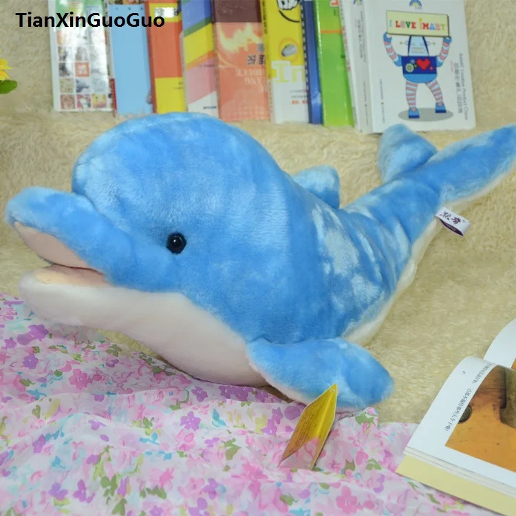 blue dolphin stuffed animal