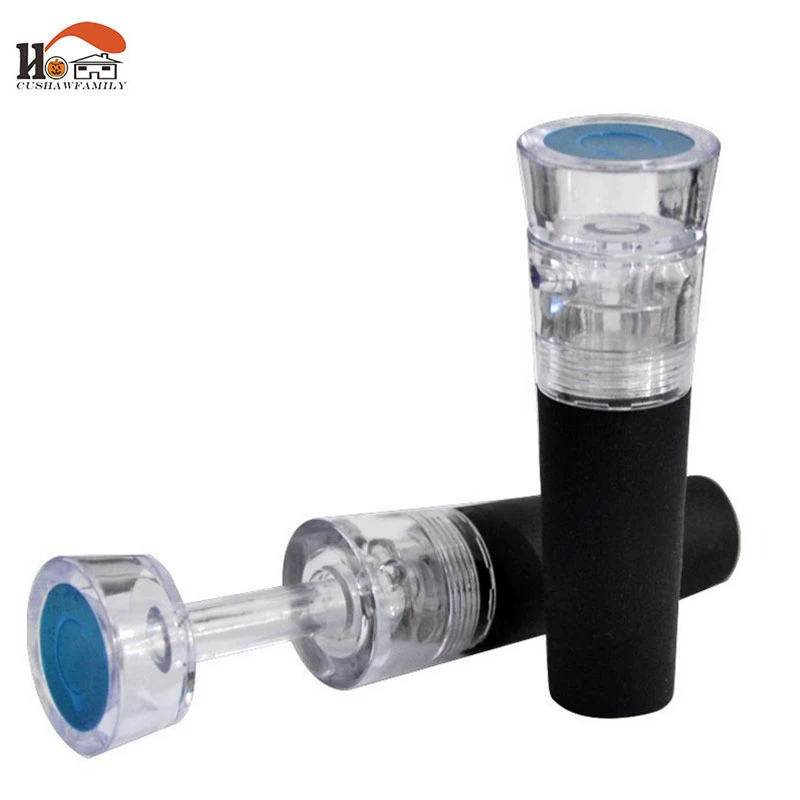 

CUSHAWFAMILY kitchen&Bar acrylic Wine Stoppers silica gel Vacuum Sealed Preservation wine beer Lid Cap Closures Bottle Stoppers