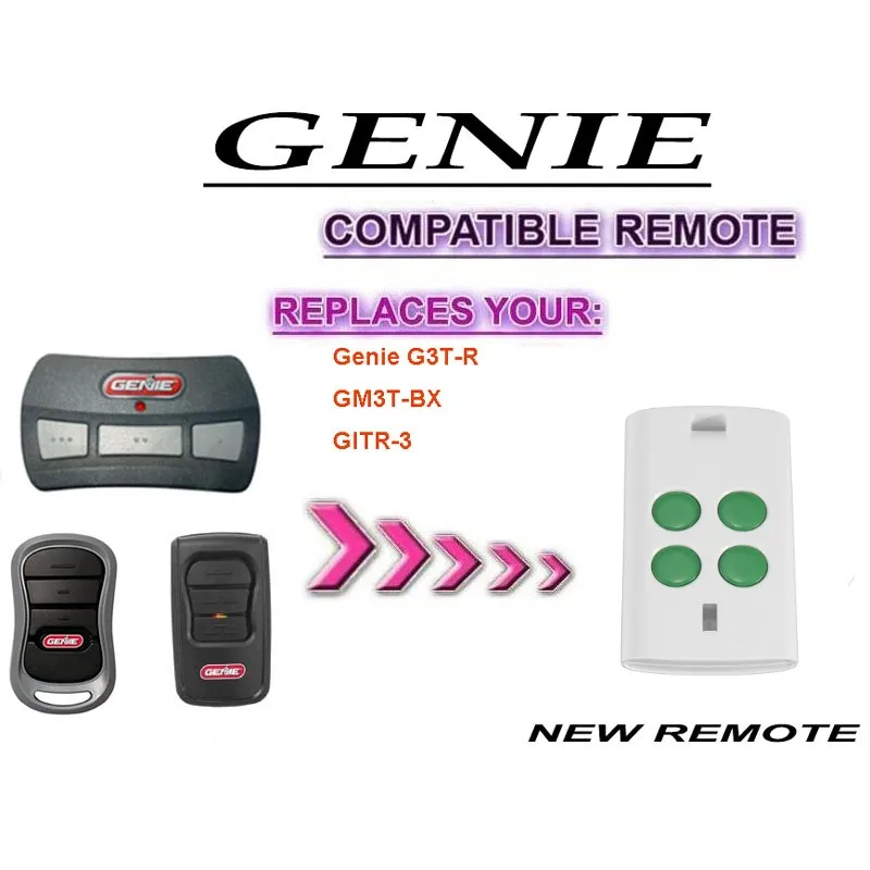 

GENIE Genie G3T-R GM3T-BX GITR-3 Garage Door Replace Remote Controller 315MHz
