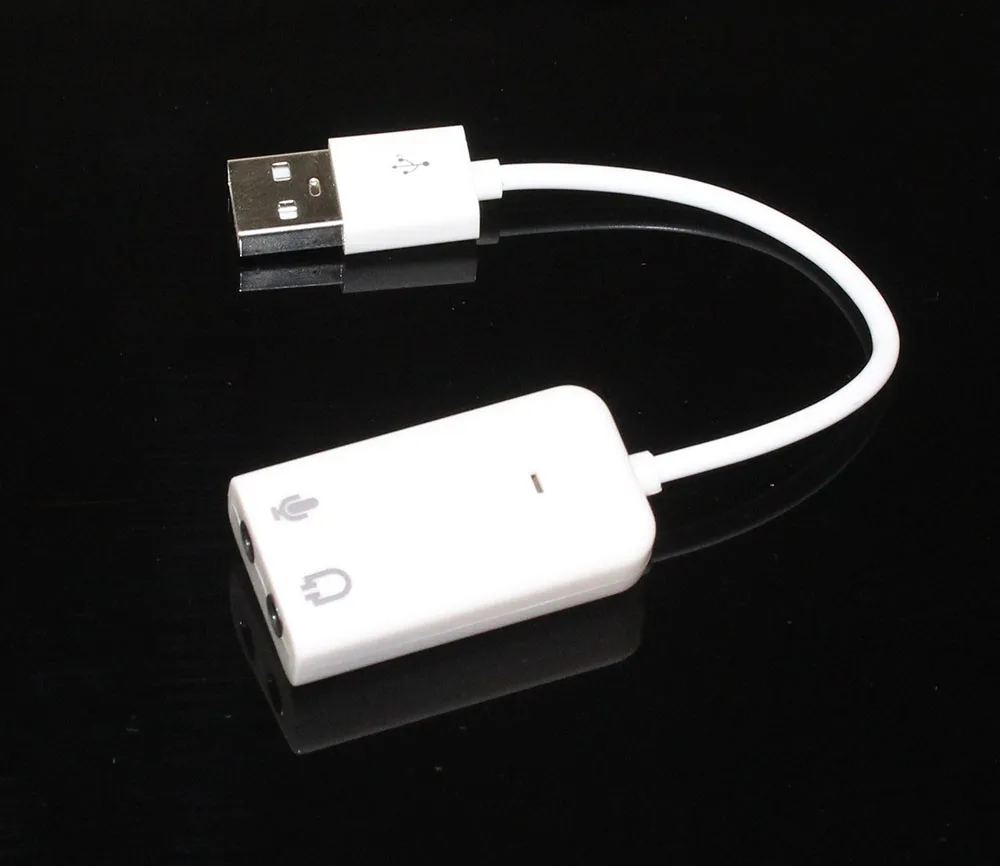 20 см 7,1 канальный USB 2,0 внешняя звуковая карта с 3,5 мм разъем для наушников и микрофона интерфейс, стерео микрофон аудио адаптер конвертер