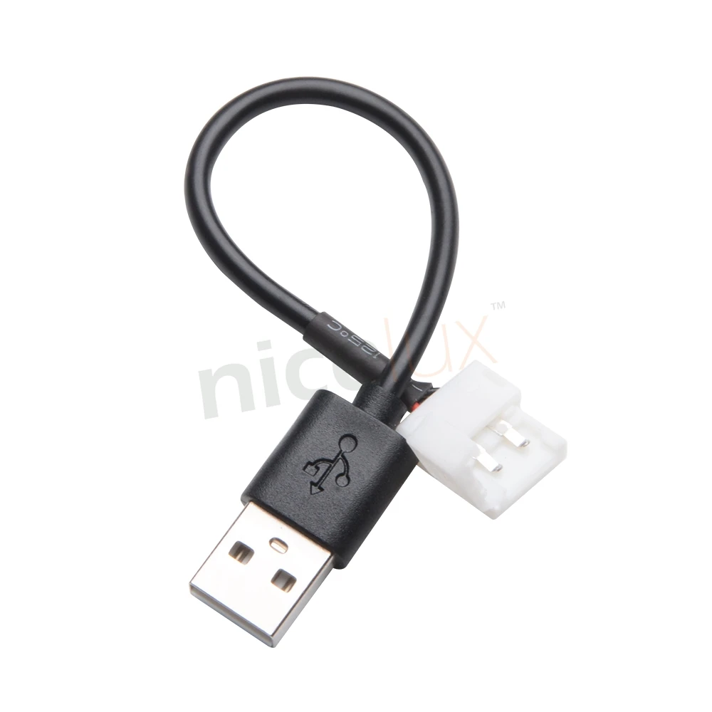 5 шт. 2pin светодиодные полосы USB разъем для DC 5 В 8 мм 10 мм 2 Pin светодиодные полосы разъемы 5050 3528 2835 IP20 IP65