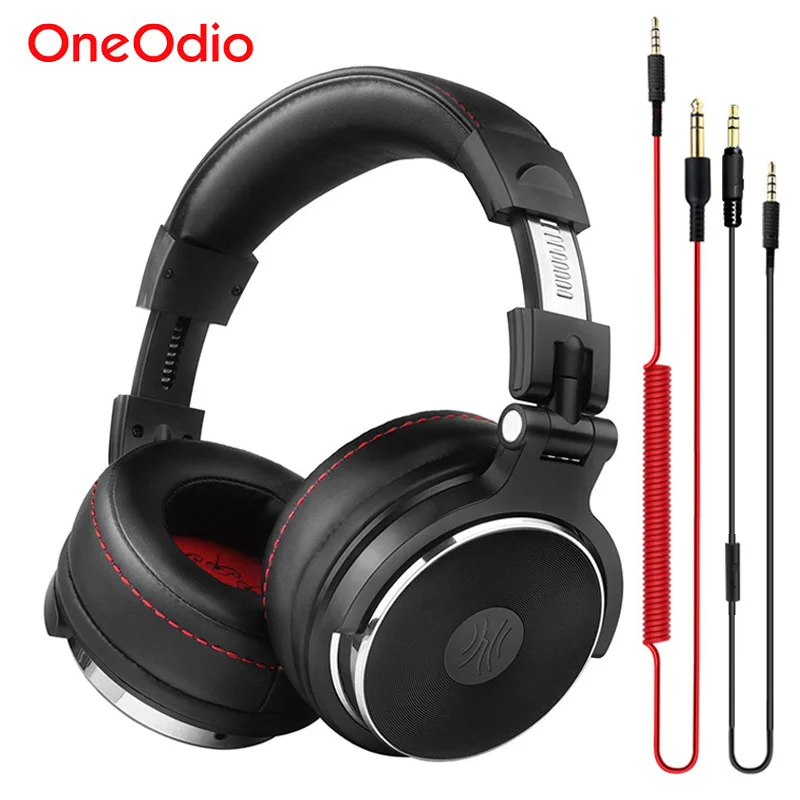 Günstige Oneodio Verdrahtete Kopfhörer Studio Professional DJ Kopfhörer mit Mikrofon Über Ohr Monitor Studio Kopfhörer DJ Stereo Headsets