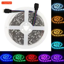 SuperNight 5050 SMD RGB LED Strip 5M 30LEDs/m DC 12V Flexible Ribbon Tape Light Lamp Band for Party Home Wedding Bar DIY Decor SuperNight 5050 SMD RGB LED Strip 5M 30LEDs/m DC 12V Flexible Ribbon Tape Light Lamp Band for Party Home Wedding Bar DIY Decor