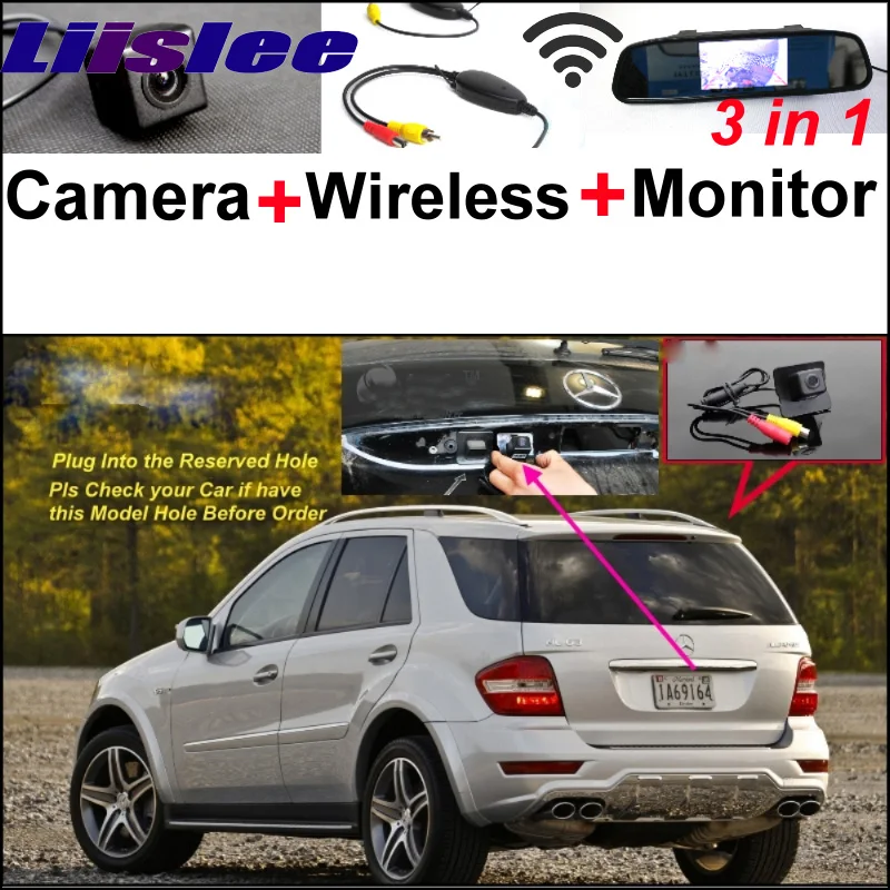 

For Mercedes Benz ML MB W164 ML350 ML330 ML450 ML500 3in1 Car Camera + Wireless + Mirror Monitor Parking Rear View System