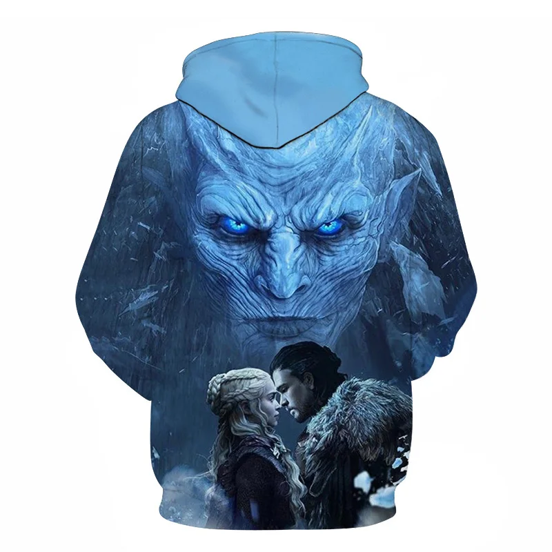 New Movie Game of thrones Hoodie Men Women All characters Cosplay 3d Sweatshirts Hoodies Casual Men Streetwear Pullover 6XL