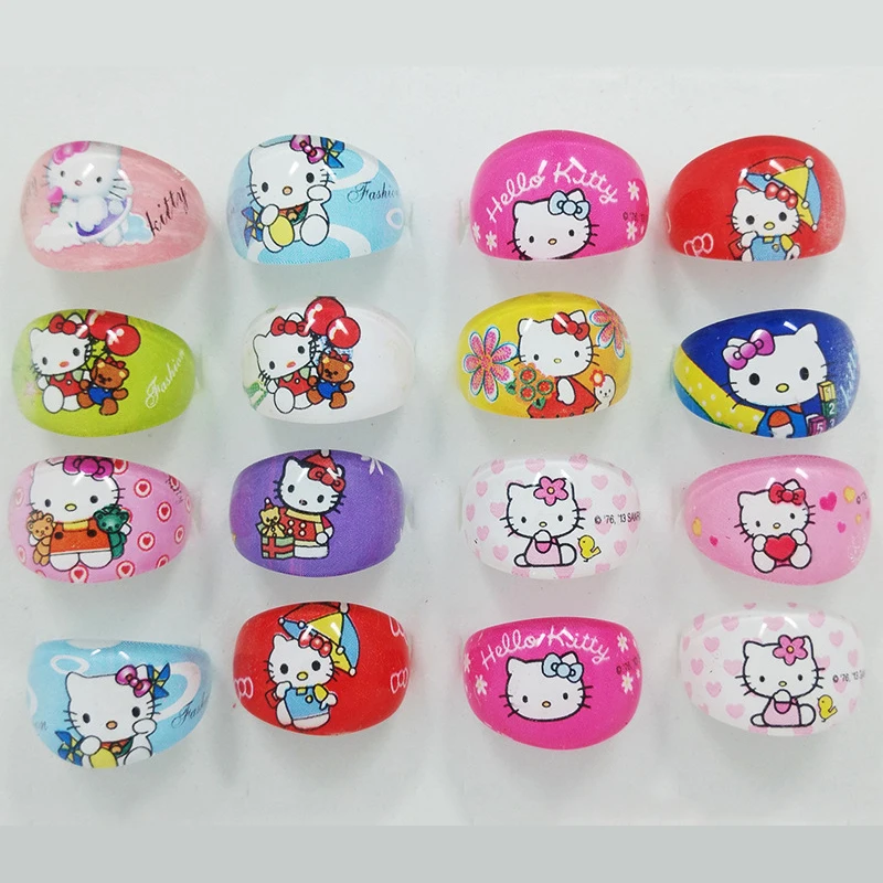 50pcs hello kitty children ring animation cartoon plastic resin plastic jewelry for kid boys girls wholesale - Hello Kitty Wedding Ring 50pcs hello kitty children ring animation cartoon plastic resin plastic jewelry for kid boys girls wholesale - Hello Kitty Wedding Ring