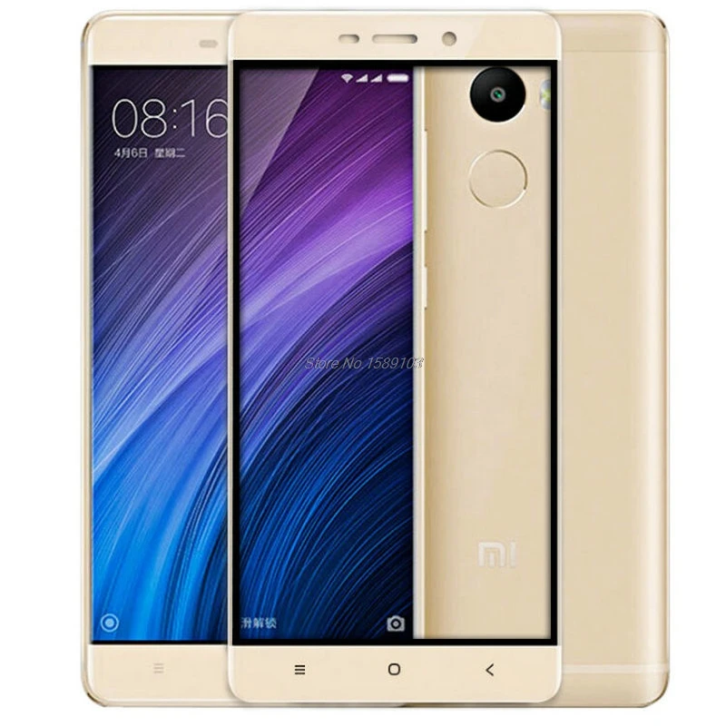 Всего Тела Для Xiaomi Redmi 4 5.0 "2.5D Премиум Закаленное Стекло-Экран Протектор Анти-Отпечатков Пальцев Гвардии Полный Взрыв-Доказательство
