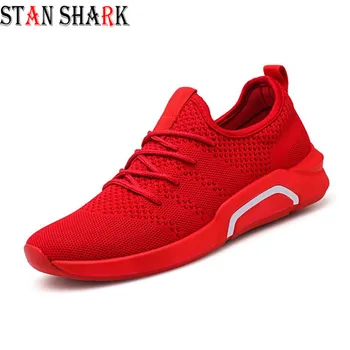 

2018 Spring Autumn Fashion Men's Casual Shoes Male Footwear Air Mesh Breathable Adult Comfortable Cushioning Men Flat Sneaker