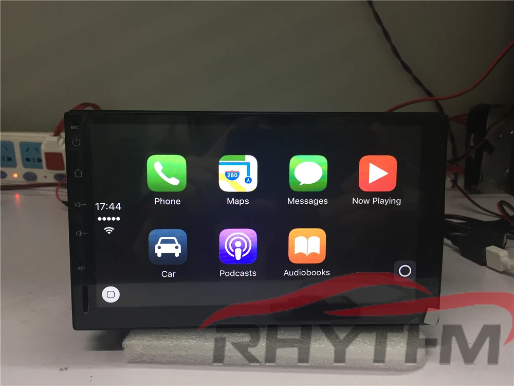 Rhythm 2 din android автомобильное радио carplay dongle USB carplay тюнер Поддержка iPhone Android Авто палка функция hands free