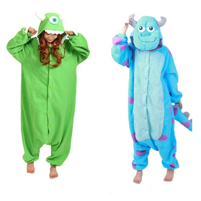 Brand New For Monster University Pajamas Anime Costume Jumpsuit Adult ...
