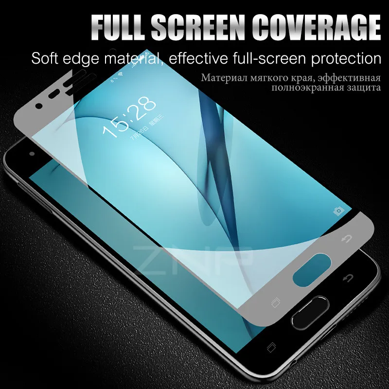 ZNP protective glass on the for samsung A5 A7 A3 A8 S7 tempered glass For Samsung j5 j7 S7 Screen protector film