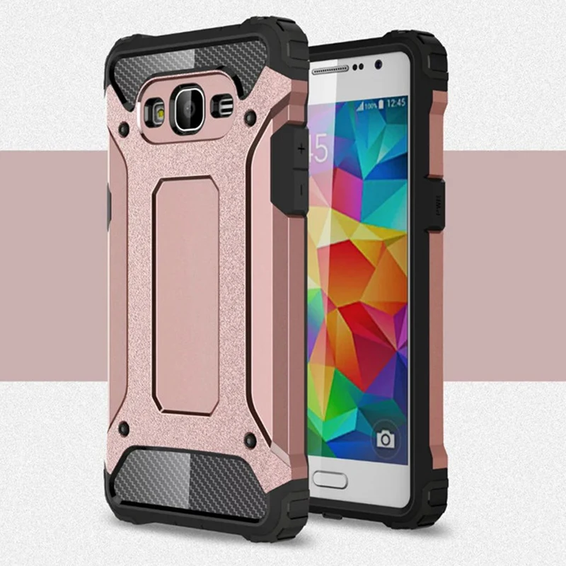 

Soft Silicon + PC Hard Armor Anti-knock Back Cover Cases For Samsung Galaxy Grand Prime G530 G530H G530W G531 G531H G531F Case