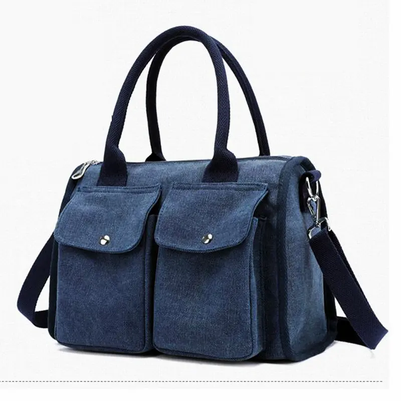 

Women Canvas Fitness Handbag Lightweight Outdoor Travel Storage Bags Girl Multi-function Gym Crossbody Bag New Style Sport Bag