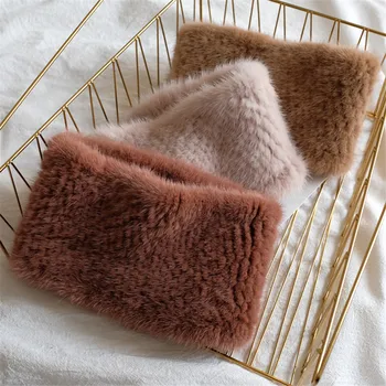 

Fashion scarf handmade mink fur elastic mink fur scarf, knitted mink fur ring hood hood scarf winter scarf