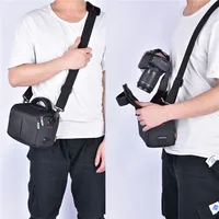 Fosoto Professional DSLR Photographic Camera Bag Waterproof Shoulder Case For Canon Nikon Sony DSLR Lens Pouch Bag  Powershot HS - Image 2