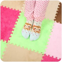 Мягкая Блокировка Пазл из Пены Игровой Коврик Замши Pad Baby Дети Ползучая Играть
